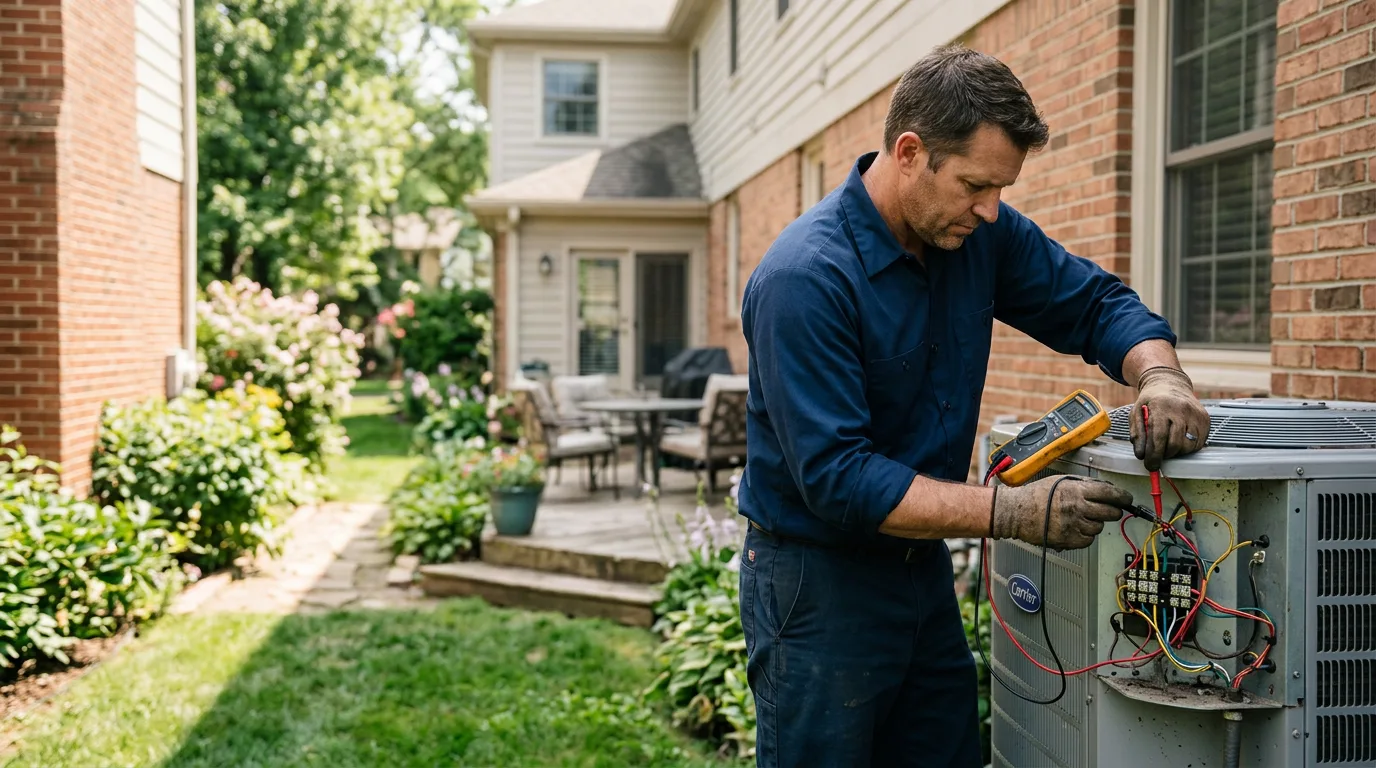 HVAC technician working near Barnesville, MN